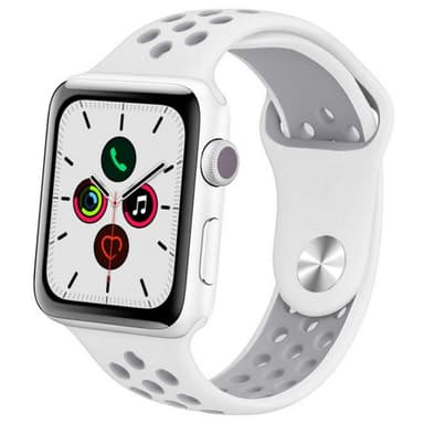 EBN Sport armbånd Apple Watch 5 (44mm) - Hvit / grå