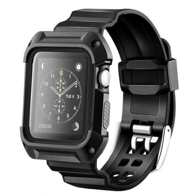 Apple Watch 38mm Armordeksel armbånd - svart