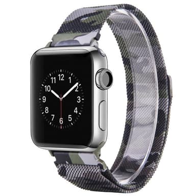 Apple Watch 4 (44) Armbånd Milanese Camo - Grønn