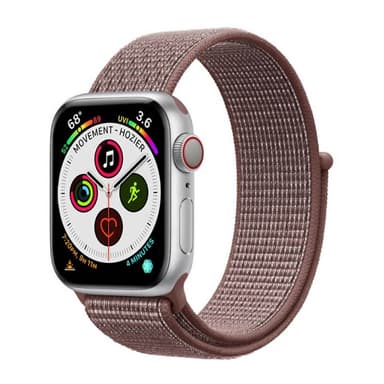 Apple Watch 5 (44mm) Nylon armbånd - Smoke Mauve