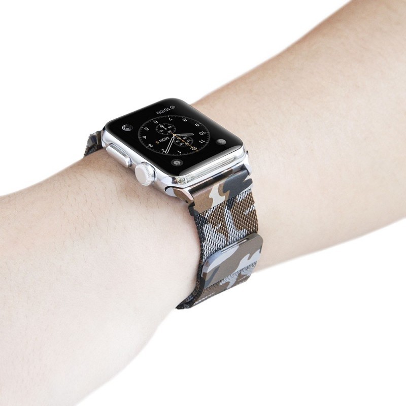 Apple Watch 4 (40) Armbånd Milanese Camo - Brun