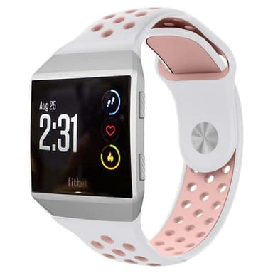 EBN Sport armbånd Fitbit Ionic - hvit / rosa
