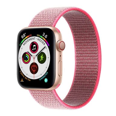 Apple Watch 5 (40mm) Nylon armbånd - Hot Pink