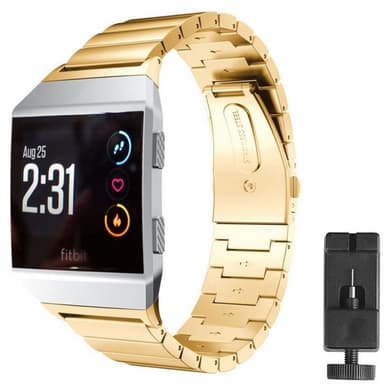 Armbånd rustfritt stål Fitbit Ionic - gull