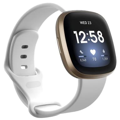 Sport armbånd till Fitbit Versa 3 - Hvit