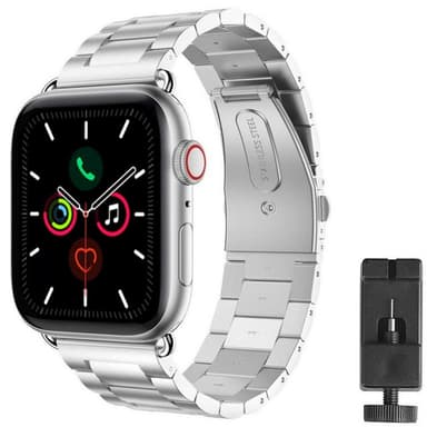 Armbånd i rustfritt stål Apple Watch 5 (44mm) - Sølv