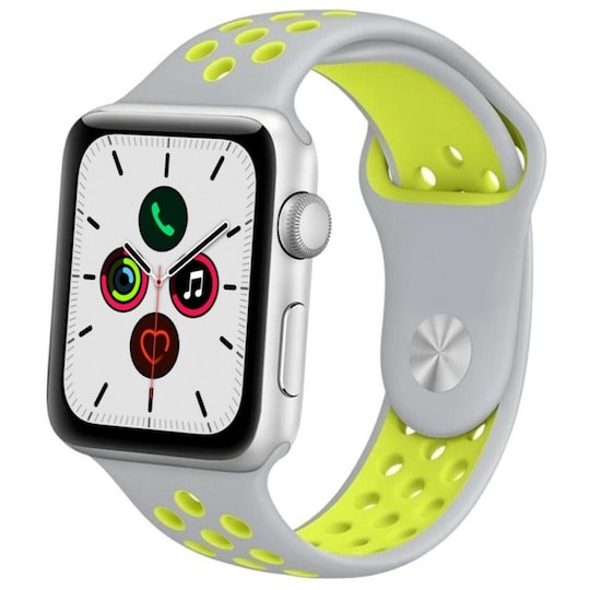 EBN Sport armbånd Apple Watch 5 (44mm) - Grå/gul