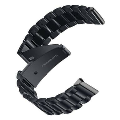 Rustfritt stål armbånd FITBIT Inspire / Inspire HR - Svart