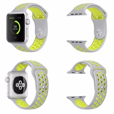 Apple Watch 38mm Sport armbånd hvit-gul