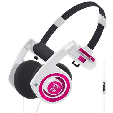 Koss PortaPro Remote on ear hodetelefoner (rosahvit Koss PortaPro hodetelefoner on ear (hvit) Hodetelefoner