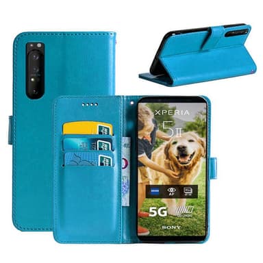 Lommebokdeksel 3-kort Sony Xperia 5 II  - Lyse blå