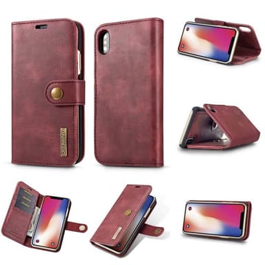 DG-Ming Lommebok 2i1 Apple iPhone XS Max (6.5")  - RØD