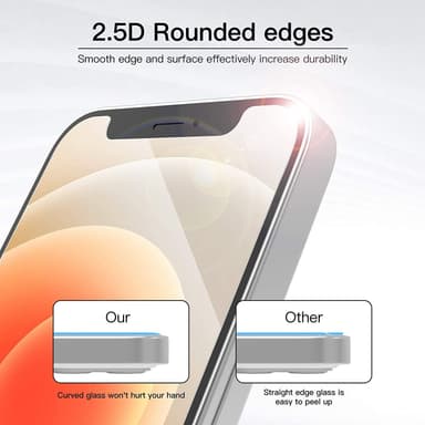 Skjermbeskytter iPhone 12/12 Pro Herdet glass Gjennomsiktig