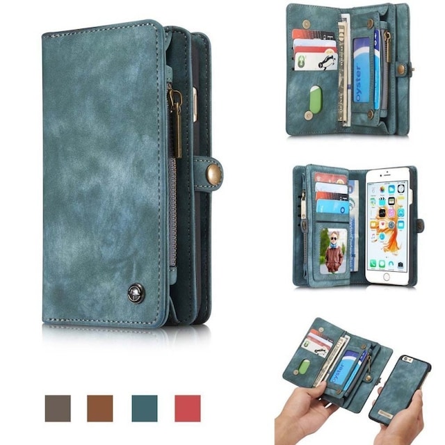 Multi lommebok 11-kort Apple iPhone 6 / 6S  - Blå