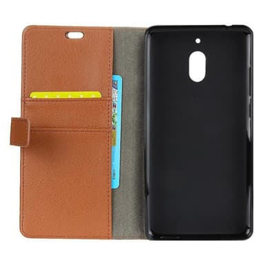Lommebokdeksel 2-kort Nokia 2.1 2018 (TA-1080)  - brun