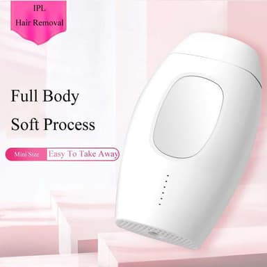 IPL-epilator for permanent hårfjerning Hvit