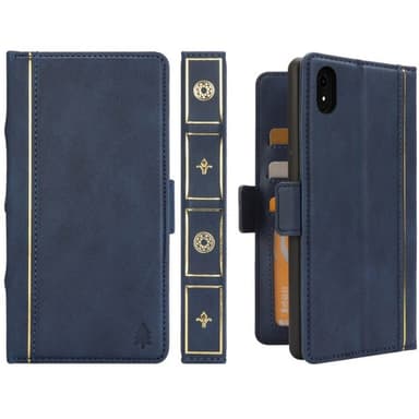 Retro boklommebok 2i1 Apple iPhone XR (6.1")  - Blå