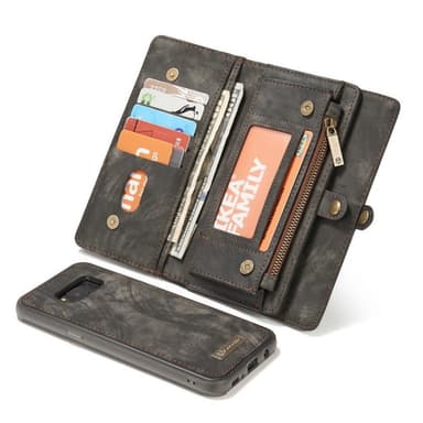 Multi lommebok 11-kort Samsung Galaxy S8 (SM-G950F)  - Sort / grå
