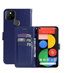 Lommebokdeksel 3-kort Google Pixel 5  - Mørke blå