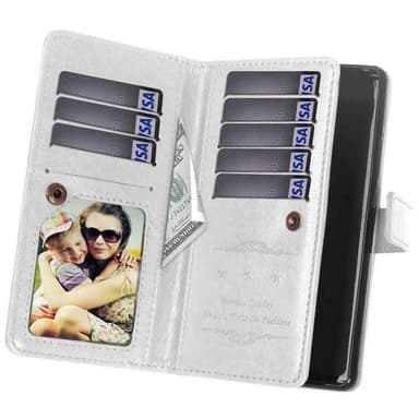 Dobbeltflip Flexi 9-kort Sony Xperia L2 (H3311)  - Hvit