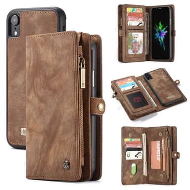 Multi lommebok 11-kort Apple iPhone XR (6.1")  - brun