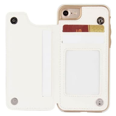 Flip lommebok 3-kort Apple iPhone 7/8  - Hvit