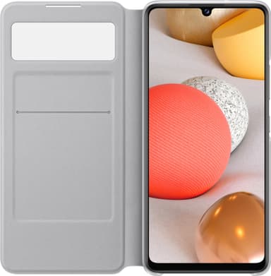 Samsung S View lommebokdeksel til Galaxy A42 (hvit)