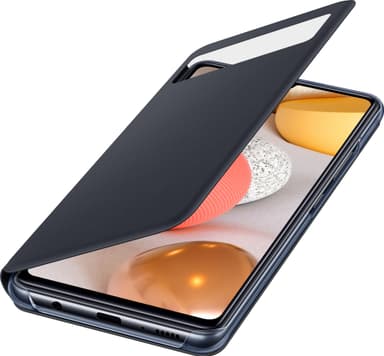 Samsung S View lommebokdeksel til Galaxy A42 (sort)