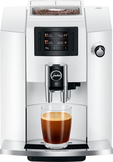 Jura E6 Piano White kaffemaskin E6PIANO