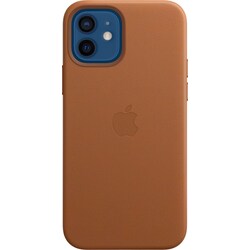 iPhone 12/12 Pro lærdeksel med MagSafe (lærbrun)