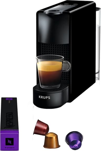 NESPRESSO® Essenza Mini kaffemaskin fra Krups, Sort