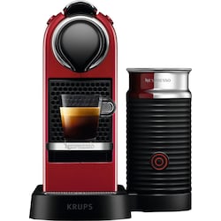 NESPRESSO® CitiZ & Milk kaffemaskin fra Krups, Rød