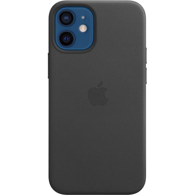 iPhone 12 mini lærdeksel med MagSafe (sort)