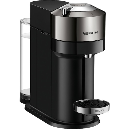 NESPRESSO® Vertuo Next kaffemaskin fra Krups, Mørk krom