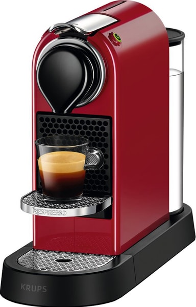 NESPRESSO® CitiZ kaffemaskin fra Krups, Rød - Elkjøp