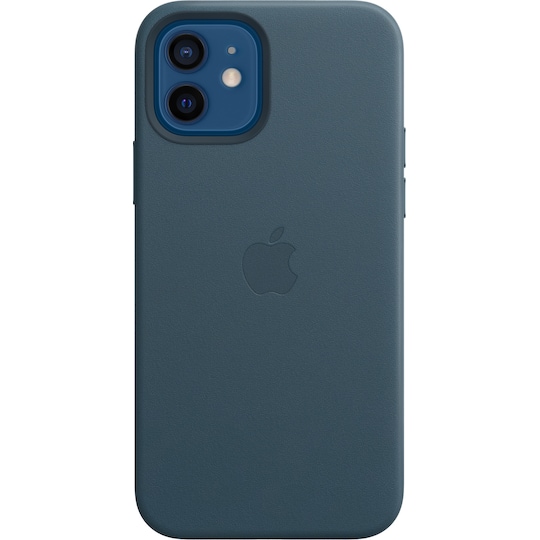 iPhone 12/12 Pro lærdeksel (baltisk blå)