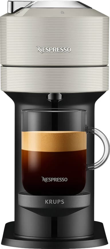 NESPRESSO® Vertuo Next kaffemaskin fra Krups, Lys grå