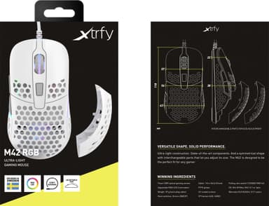 Xtrfy M42 gamingmus (hvit)