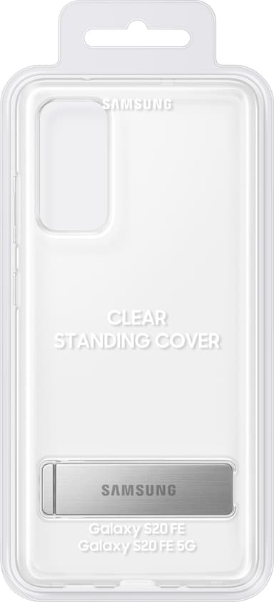 Samsung Galaxy S20 FE/S20 FE 5G stående deksel (gjennomsiktig)