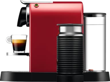 NESPRESSO® CitiZ & Milk kaffemaskin fra Krups, Rød