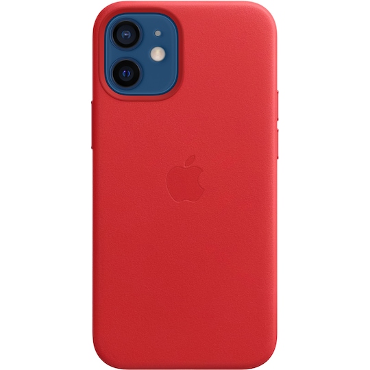 iPhone 12 mini lærdeksel med MagSafe (rød)