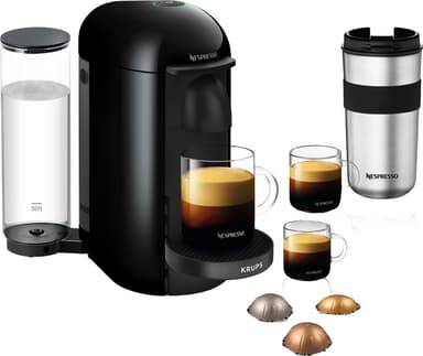 NESPRESSO® Vertuo Plus kaffemaskin fra Krups, Sort