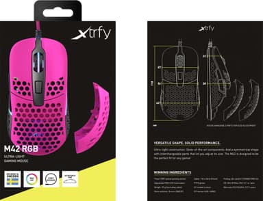Xtrfy M42 gamingmus (rosa)