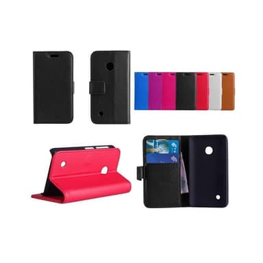 Lommebokdeksel 2-kort Nokia Lumia 530 (RM-1017)  - Hvit