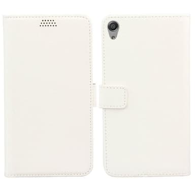 Lommebokdeksel 2-kort Sony Xperia E5 (F3311)  - Hvit
