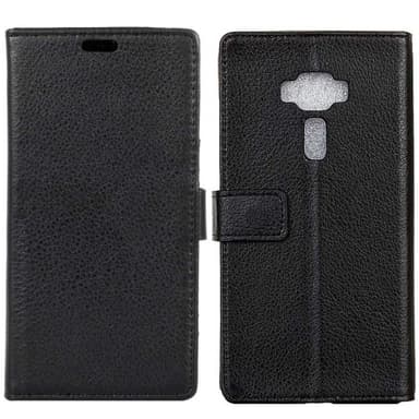 Lommebokdeksel 2-kort Asus Zenfone 3 (ZE552KL)  - Svart