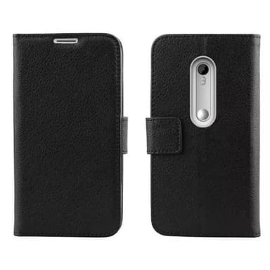 Lommebokdeksel 2-kort Motorola Moto G3 (XT1550)  - Svart