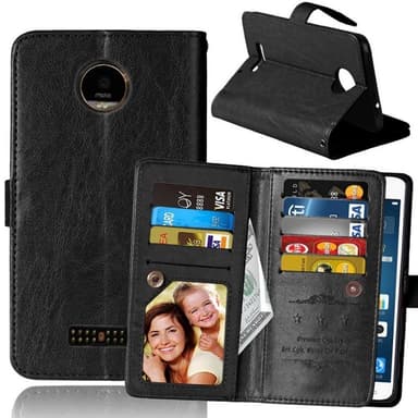 Dobbeltflip Flexi 9-kort Motorola Moto Z (XT1650)  - Svart
