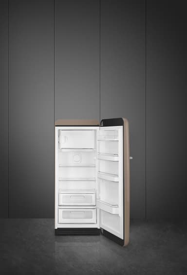 Smeg 50's style kjøleskap med fryser FAB28RDTP5 (taupe)