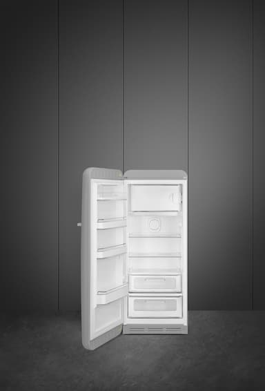 Smeg 50's style kjøleskap med fryser FAB28LSV5 (sølv)